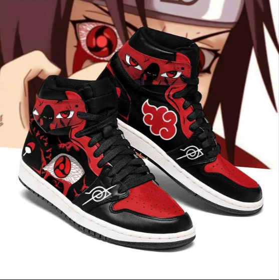 Morukai "Itachi Sharingan Eyes Mid 1 Basketball Shoes