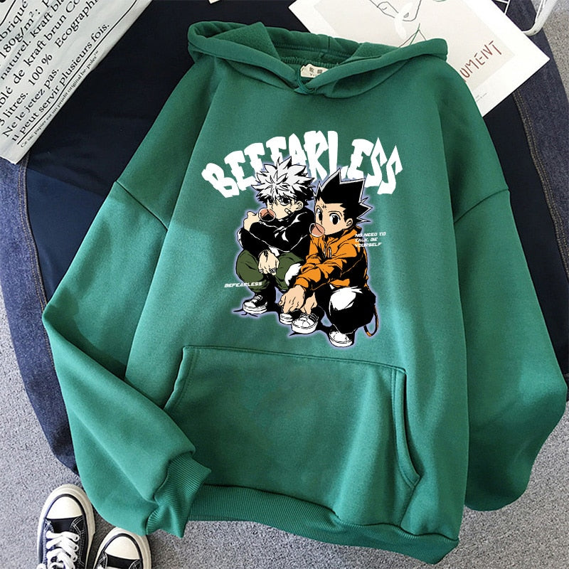 Morukai "Gon Freecss x Killua Zoldyck Be Fearless" Hunter x Hunter Unisex Hoodie