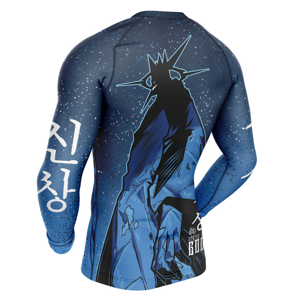 Morukai "Statue of God Solo Leveling Long Sleeve Rash Guard Compression