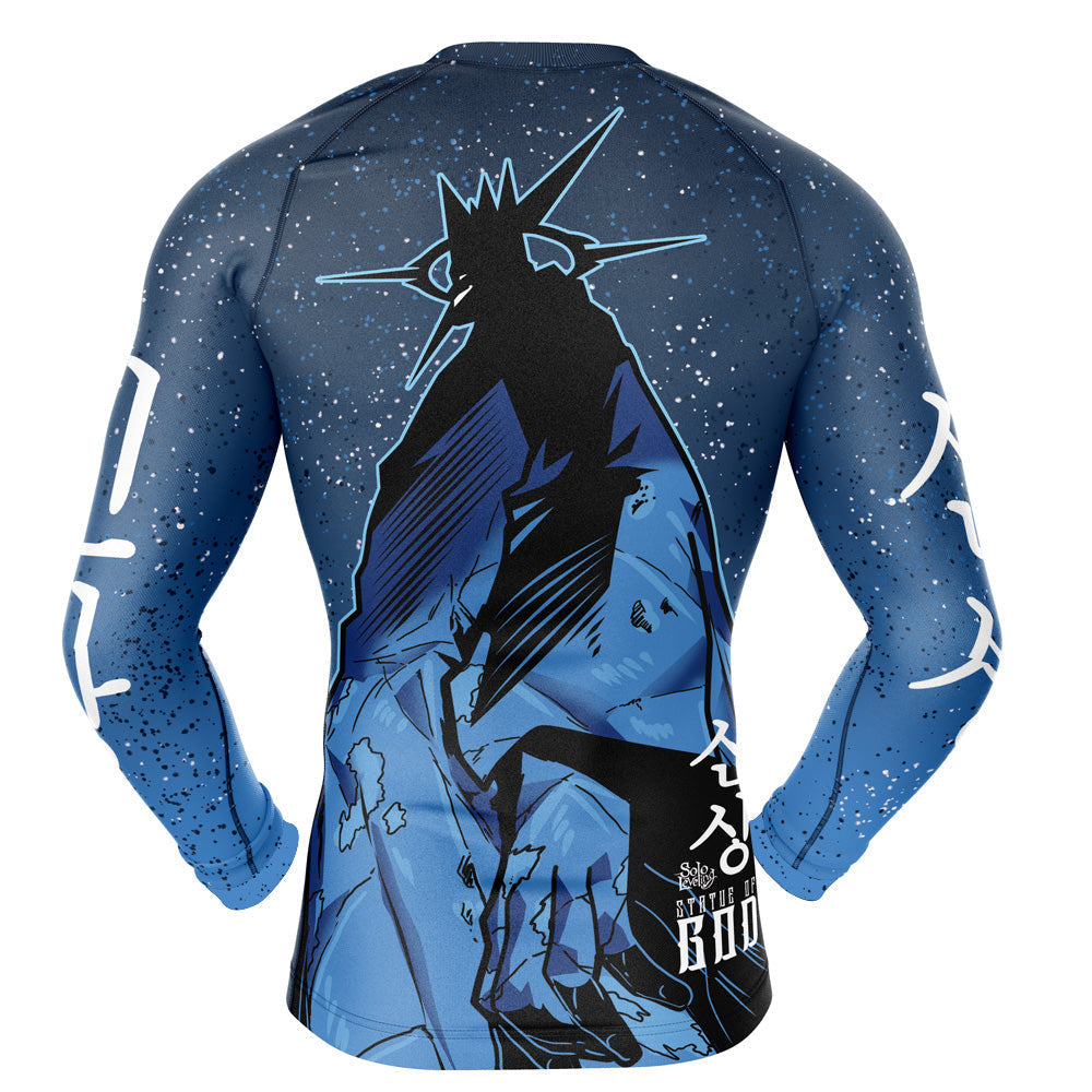 Morukai "Statue of God Solo Leveling Long Sleeve Rash Guard Compression