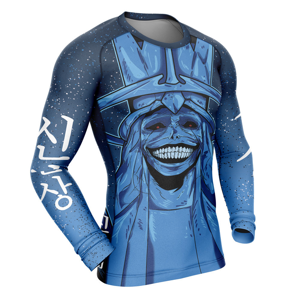 Morukai "Statue of God Solo Leveling Long Sleeve Rash Guard Compression