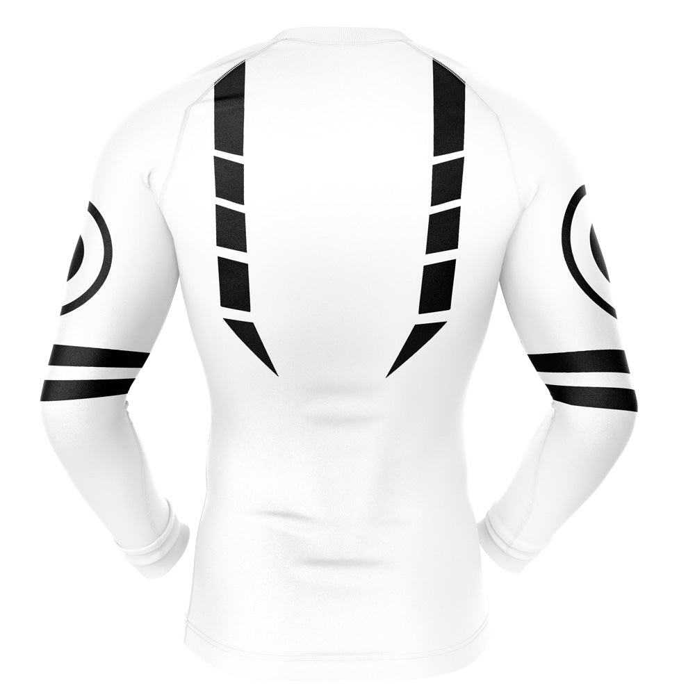 Morukai "Sukuna Black Marks Jujutsu Kaisen Long Sleeve Rash Guard Compression