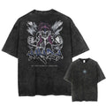 Morukai "Akaza" Demon Slayer Kimetsu no Yaiba Vintage Washed Oversized T-Shirt