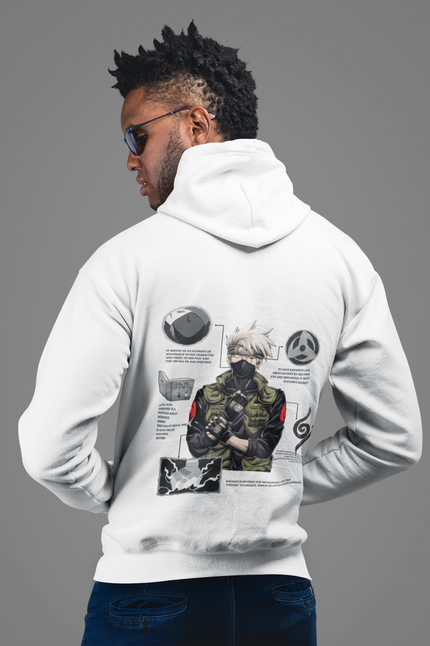 Morukai "Kakashi Hatake Copy Ninja" Naruto Unisex Hoodie