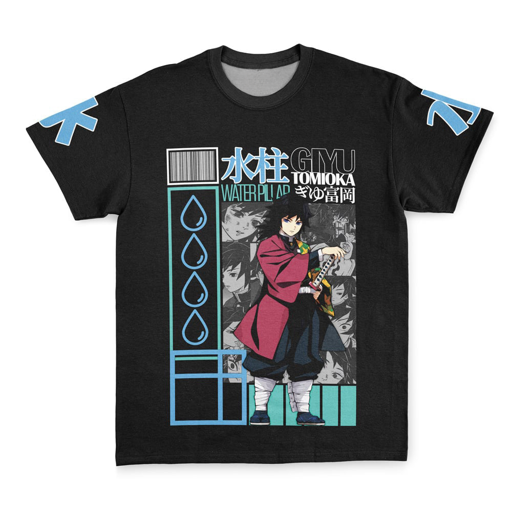 Morukai "Giyu Tomioka Water Pillar" Demon Slayer: Kimetsu no Yaiba Streetwear T-Shirt