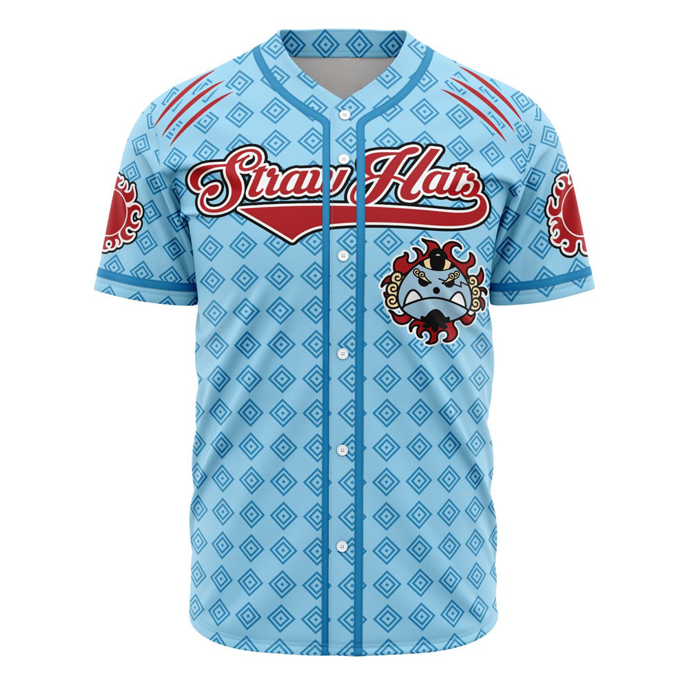 Morukai "Straw Hats Jinbe One Piece Baseball Jersey