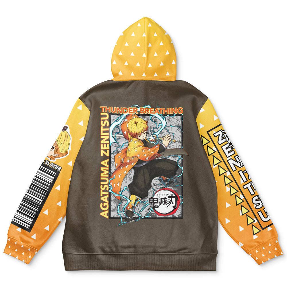 Morukai "Zenitsu Agatsuma" Demon Slayer: Kimetsu no Yaiba Streetwear Hoodie