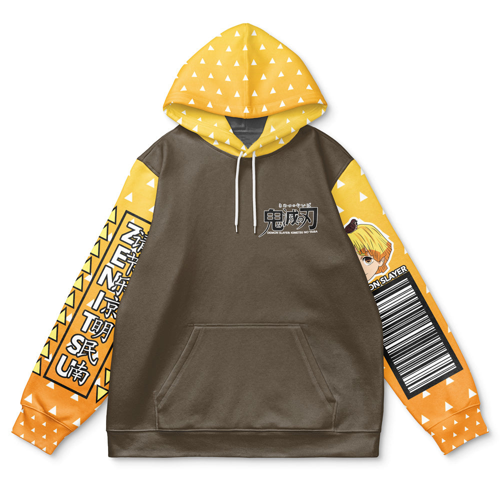 Morukai "Zenitsu Agatsuma" Demon Slayer: Kimetsu no Yaiba Streetwear Hoodie