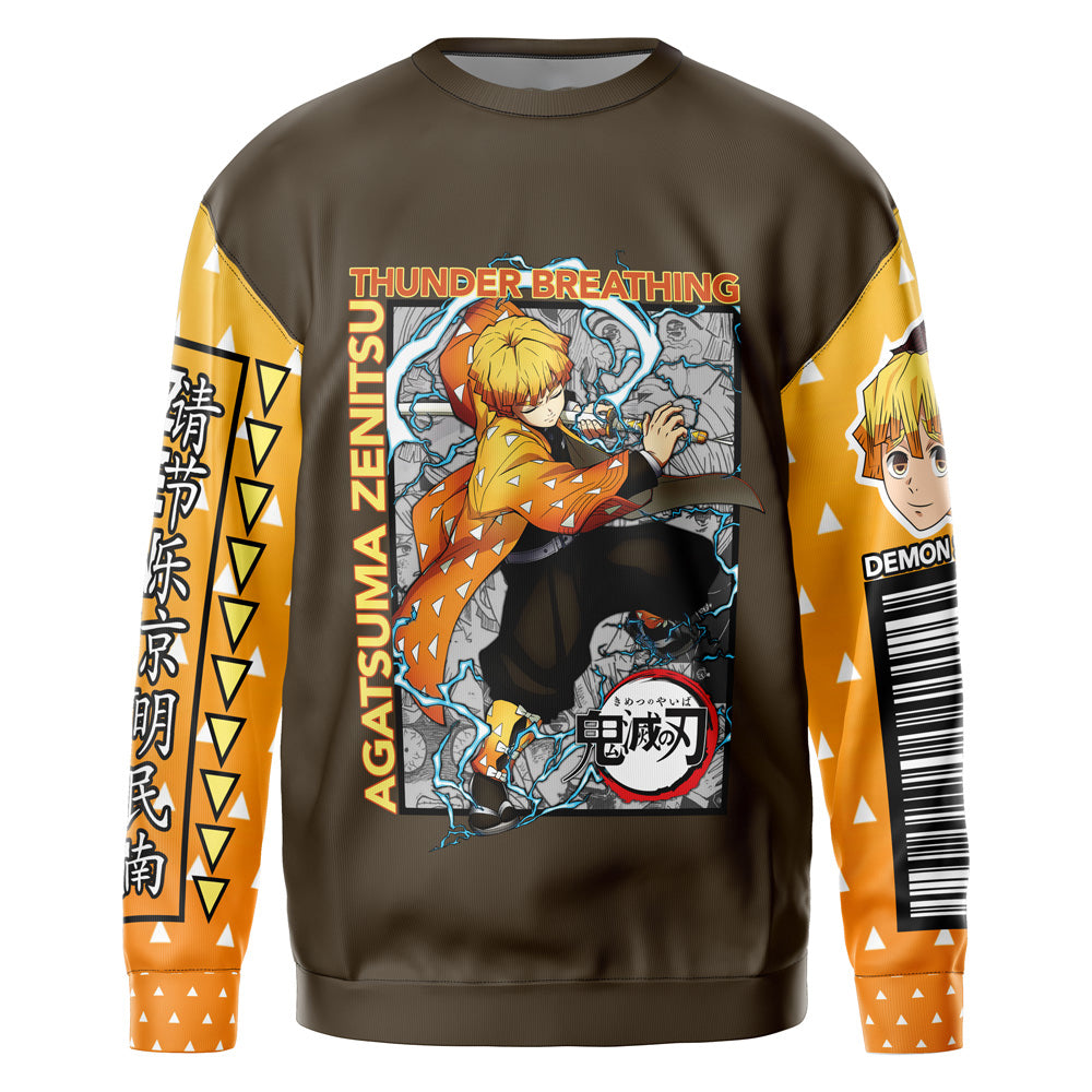 Morukai "Zenitsu Agatsuma" Demon Slayer: Kimetsu no Yaiba Streetwear Sweatshirt