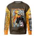 Morukai "Zenitsu Agatsuma" Demon Slayer: Kimetsu no Yaiba Streetwear Sweatshirt