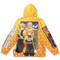 Morukai "Zenitsu Agatsuma Haori" Demon Slayer: Kimetsu no Yaiba Streetwear Hoodie