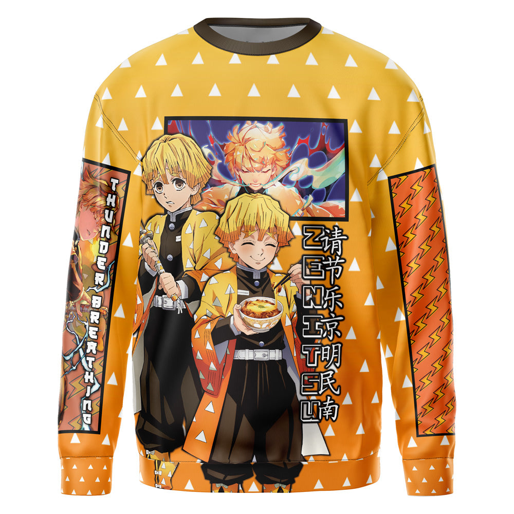 Morukai "Zenitsu Agatsuma Haori" Demon Slayer: Kimetsu no Yaiba Streetwear Sweatshirt