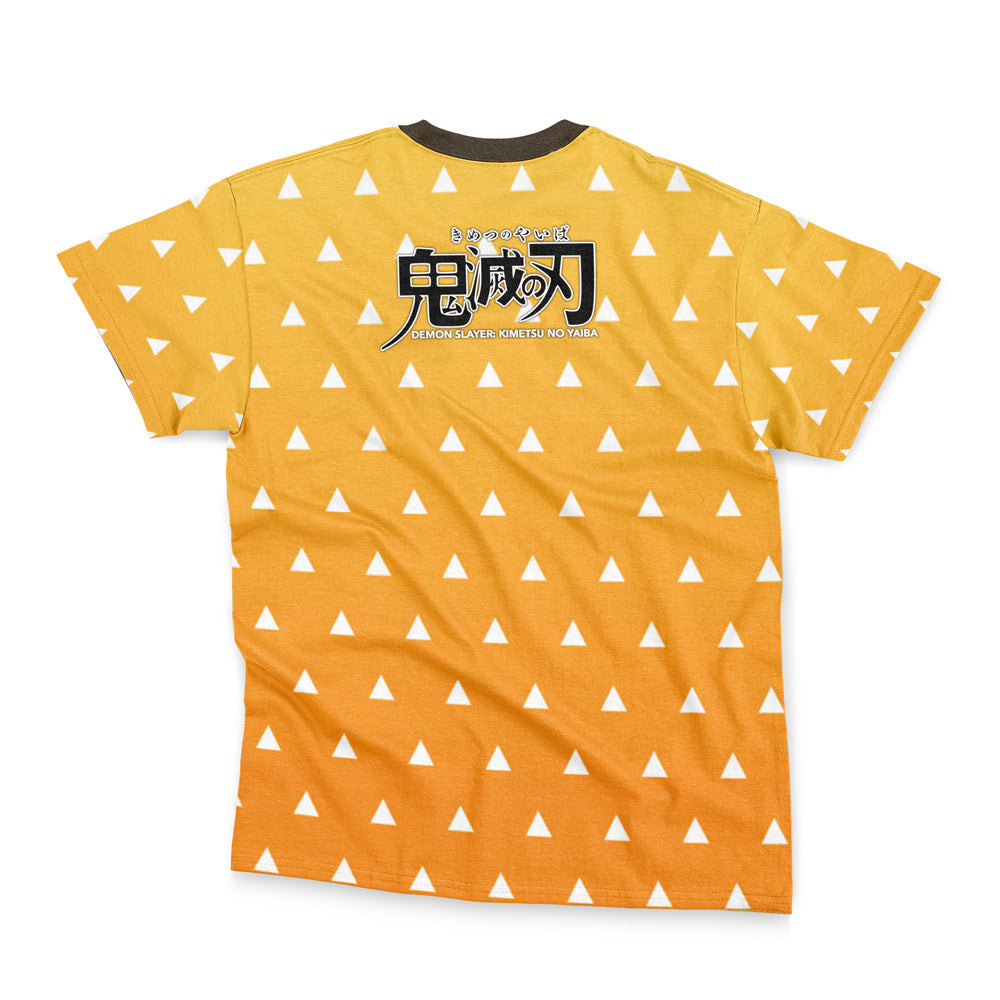 Morukai "Zenitsu Agatsuma Haori" Demon Slayer: Kimetsu no Yaiba Streetwear T-Shirt