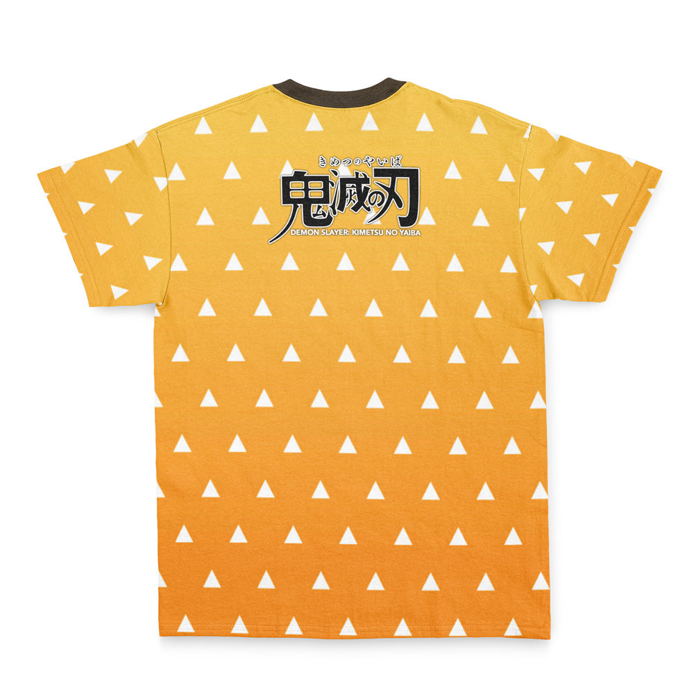 Morukai "Zenitsu Agatsuma Haori" Demon Slayer: Kimetsu no Yaiba Streetwear T-Shirt