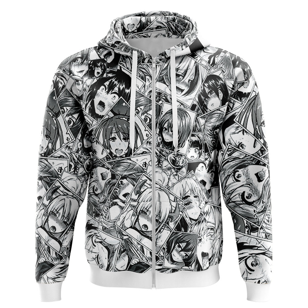 Morukai "Ahegao Collection" Original Streetwear Zip Hoodie Jacket