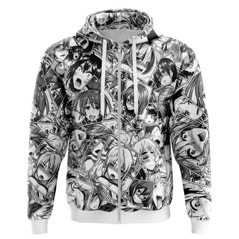 Morukai "Ahegao Collection" Original Streetwear Zip Hoodie Jacket