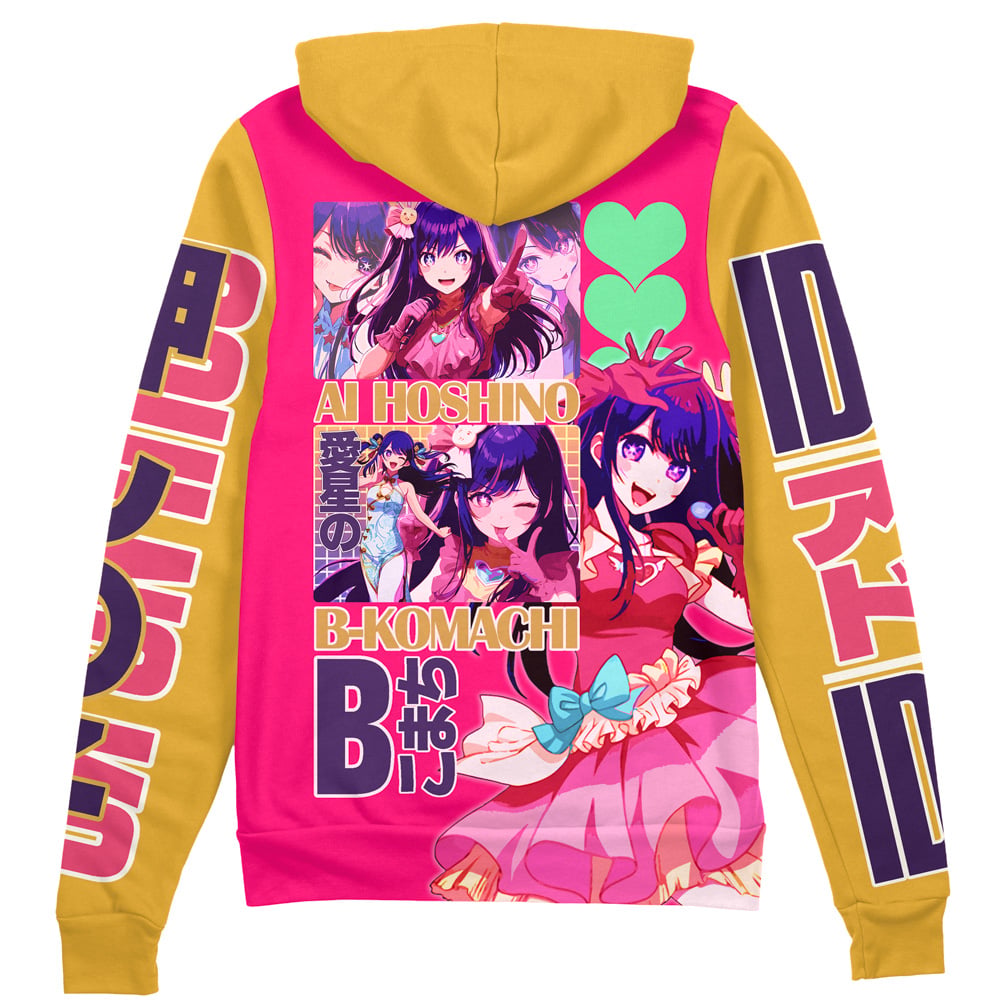 Morukai "Ai Hoshino Oshi no Ko Streetwear Zip Hoodie Jacket
