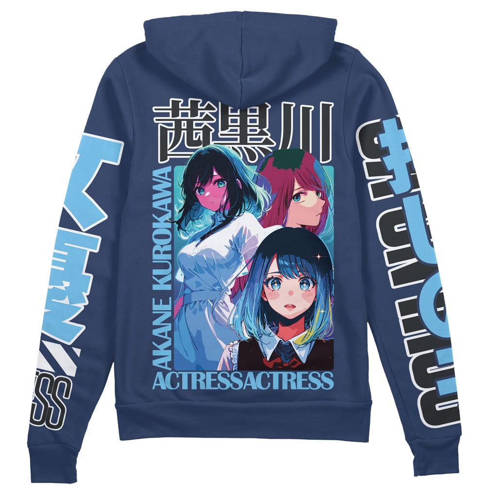 Morukai "Akane Kurokawa Oshi no Ko Streetwear Zip Hoodie Jacket