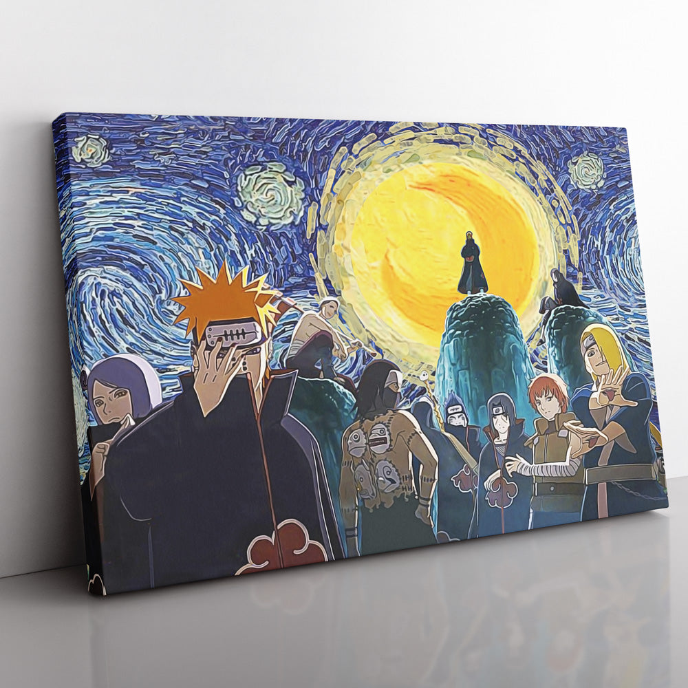 Morukai "Akatsuki Ultimate Ninja Storm Naruto Starry Night Canvas Print Wall Art