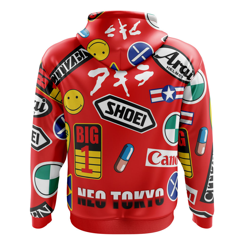 Morukai "Akira Full Decals Streetwear Zip Hoodie Jacket