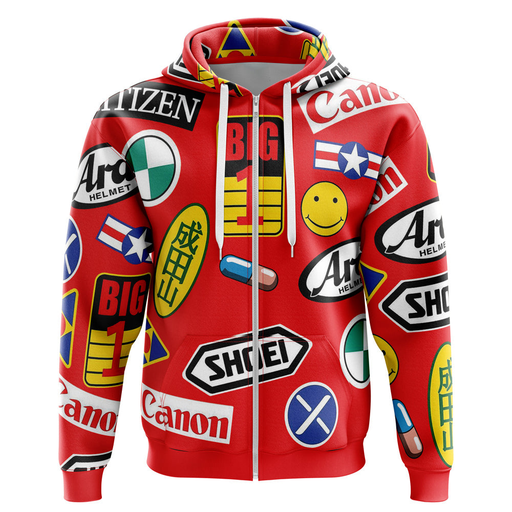 Morukai "Akira Full Decals Streetwear Zip Hoodie Jacket
