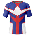 Morukai "All Might" My Hero Academia Short Sleeve Rash Guard Compression Shirt