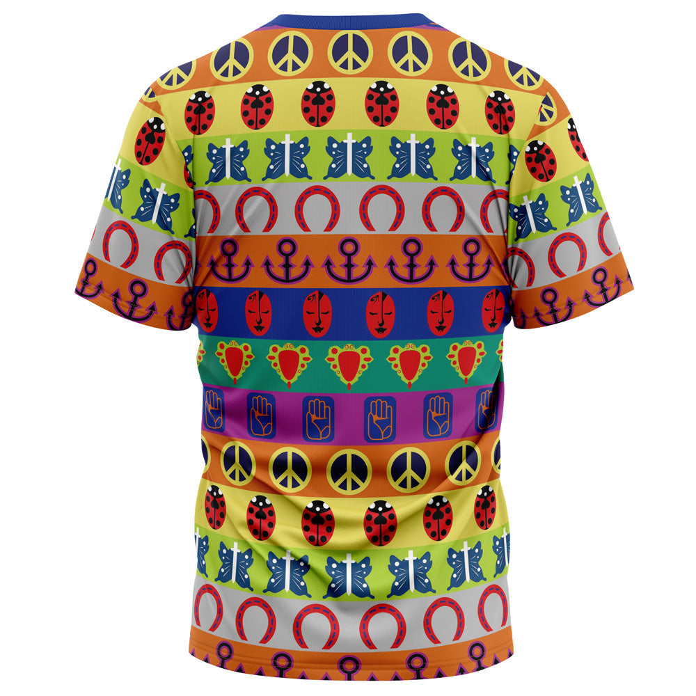 Morukai "All Symbols Pattern" Jojo's Bizarre Adventure AOP T-Shirt