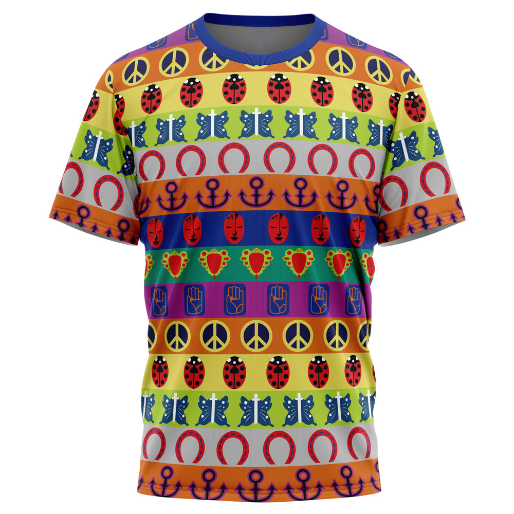 Morukai "All Symbols Pattern" Jojo's Bizarre Adventure AOP T-Shirt