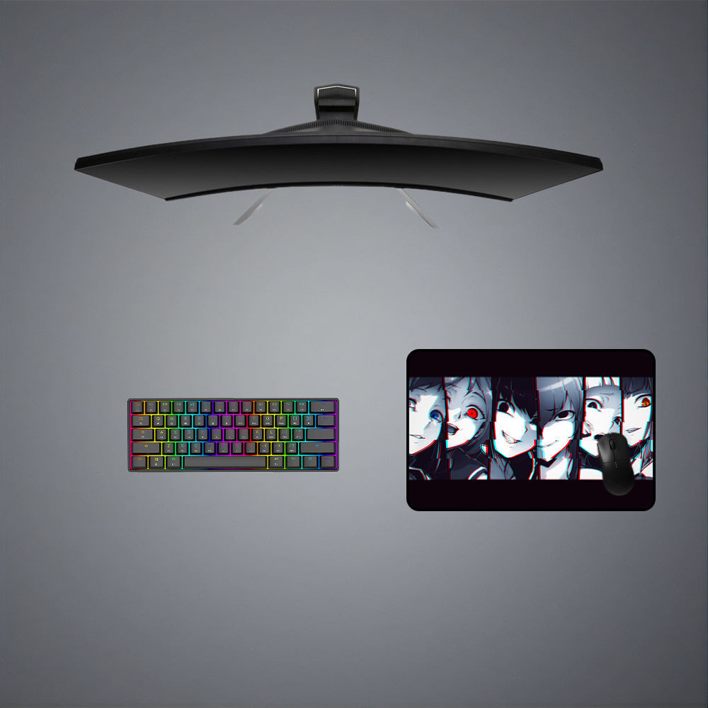 Morukai "Anime Girl Glitch Collage" Original Gaming Mouse Pad