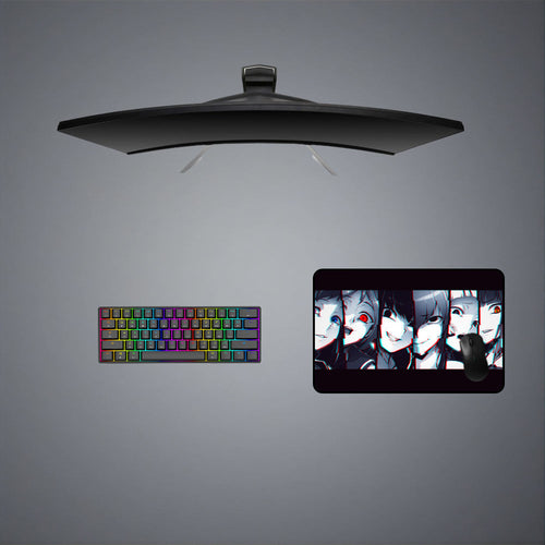 Morukai "Anime Girl Glitch Collage" Original Gaming Mouse Pad