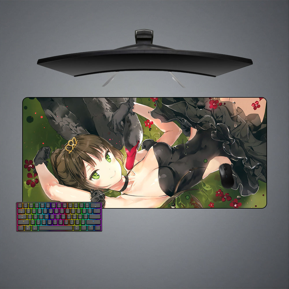 Morukai "Anime Swan Girl" Original Gaming Mouse Pad