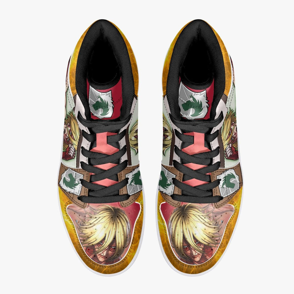 Morukai "Annie Leonhart Female Titan Mid 1 Basketball Shoes