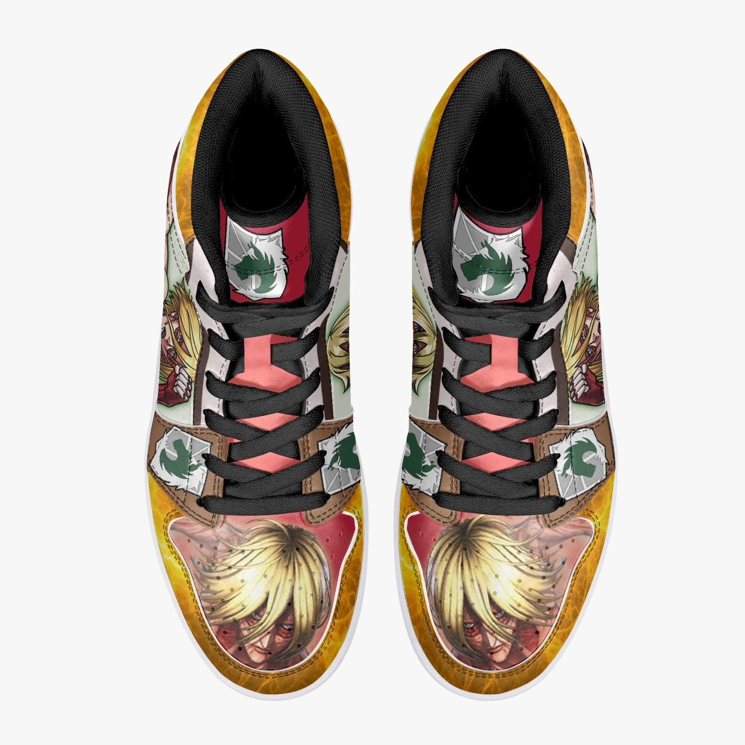 Morukai "Annie Leonhart Female Titan Mid 1 Basketball Shoes