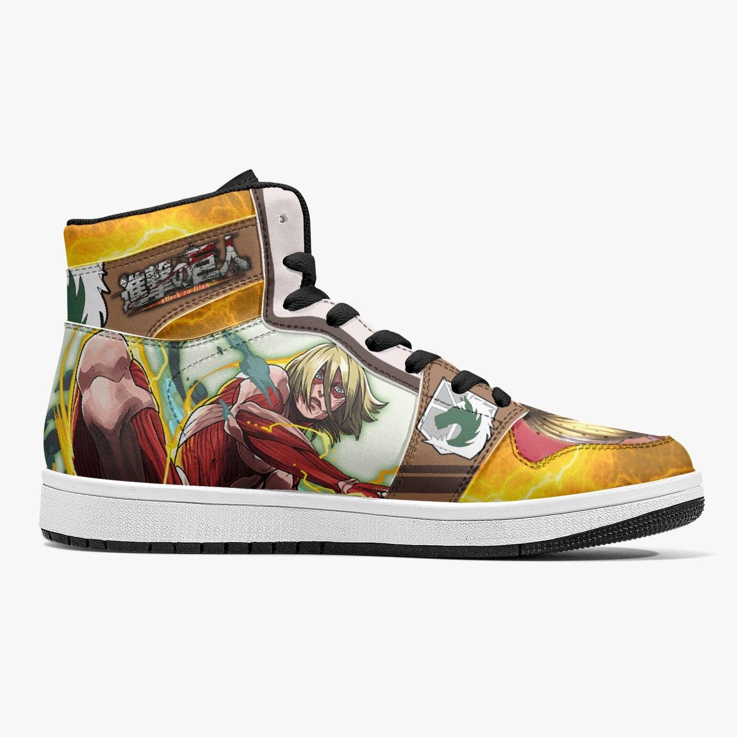Morukai "Annie Leonhart Female Titan Mid 1 Basketball Shoes