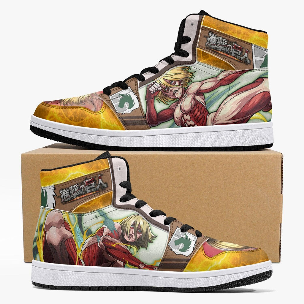 Morukai "Annie Leonhart Female Titan Mid 1 Basketball Shoes