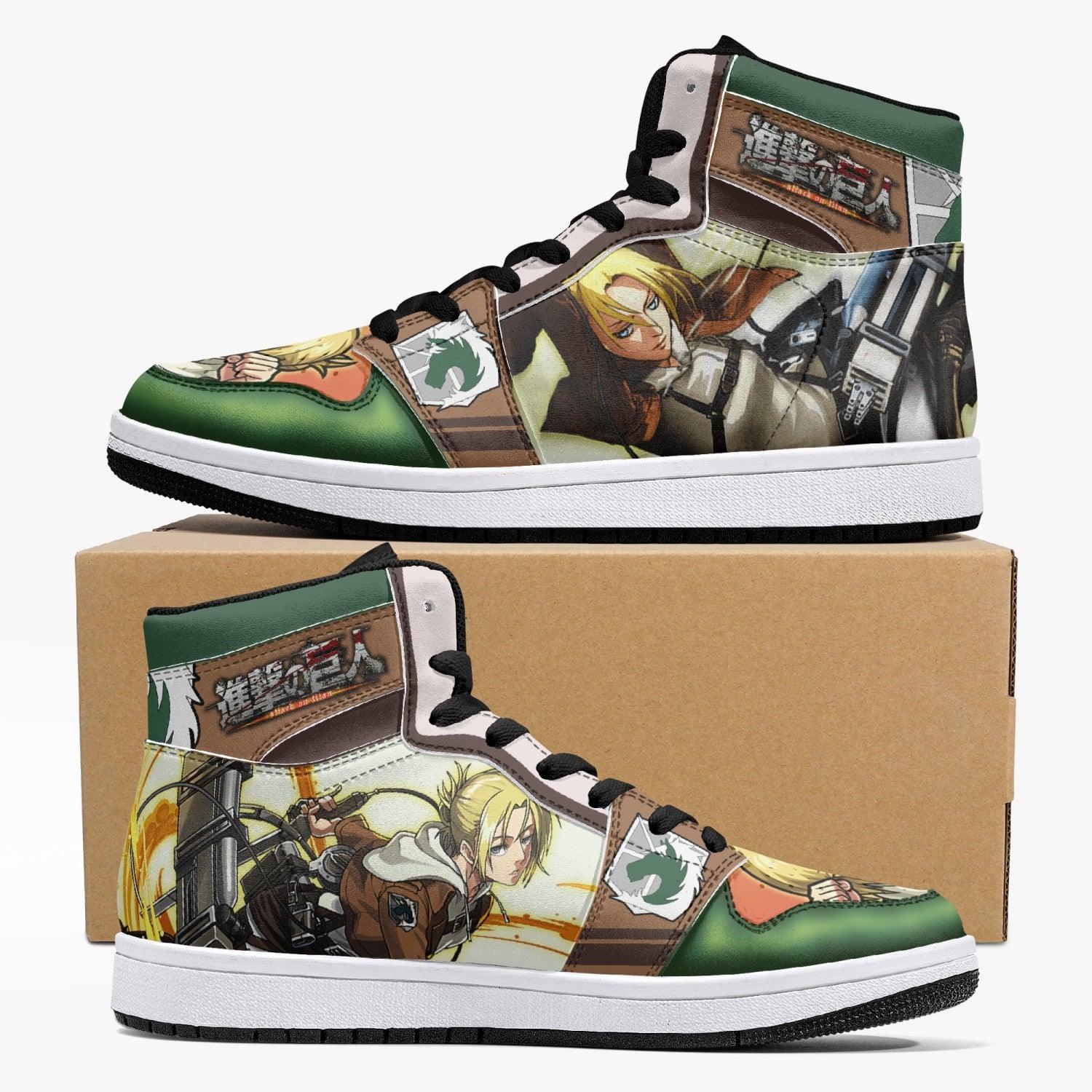 Morukai "Annie Leonhart Military Police Attack on Titan Mid 1 Basketball Shoes