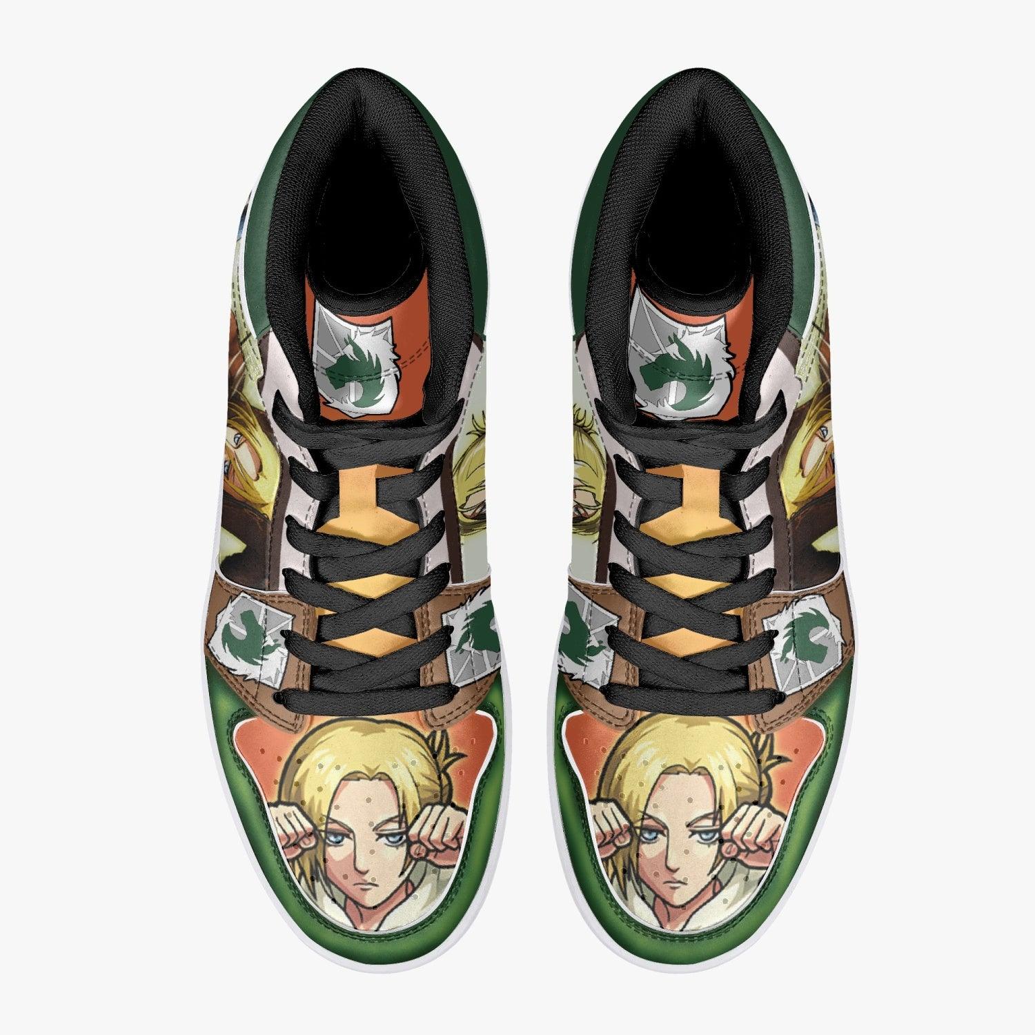 Morukai "Annie Leonhart Military Police Attack on Titan Mid 1 Basketball Shoes