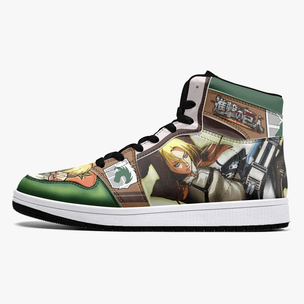 Morukai "Annie Leonhart Military Police Attack on Titan Mid 1 Basketball Shoes