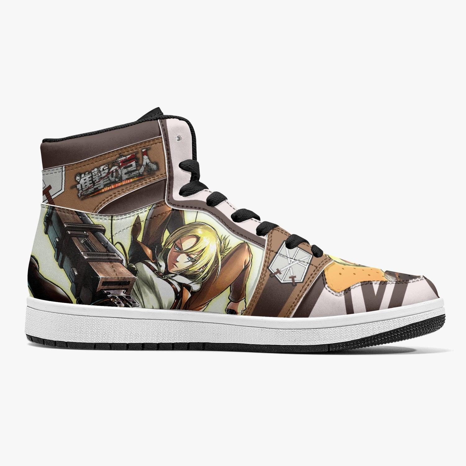 Morukai "Annie Leonhart Training Corps Attack on Titan Mid 1 Basketball Shoes