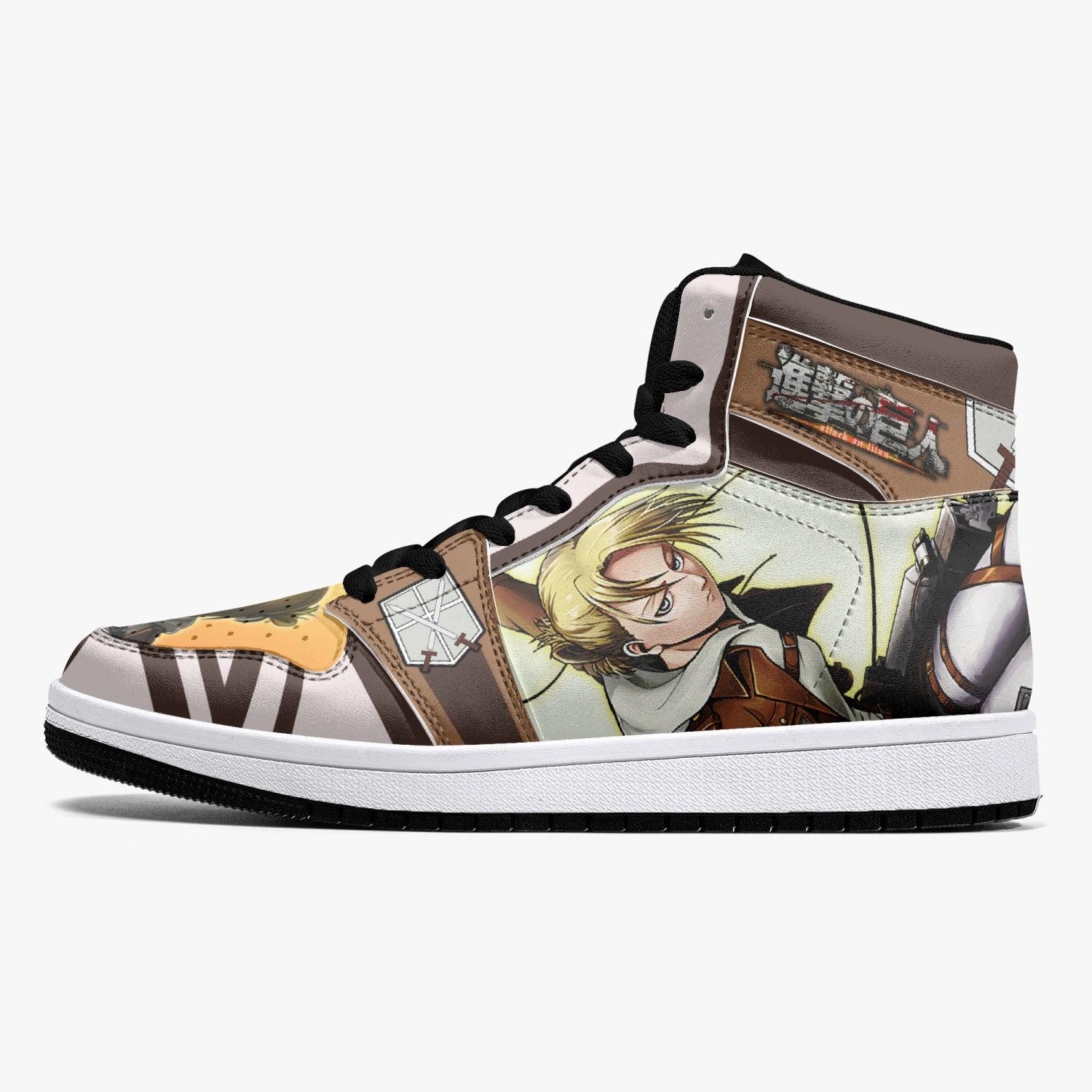 Morukai "Annie Leonhart Training Corps Attack on Titan Mid 1 Basketball Shoes