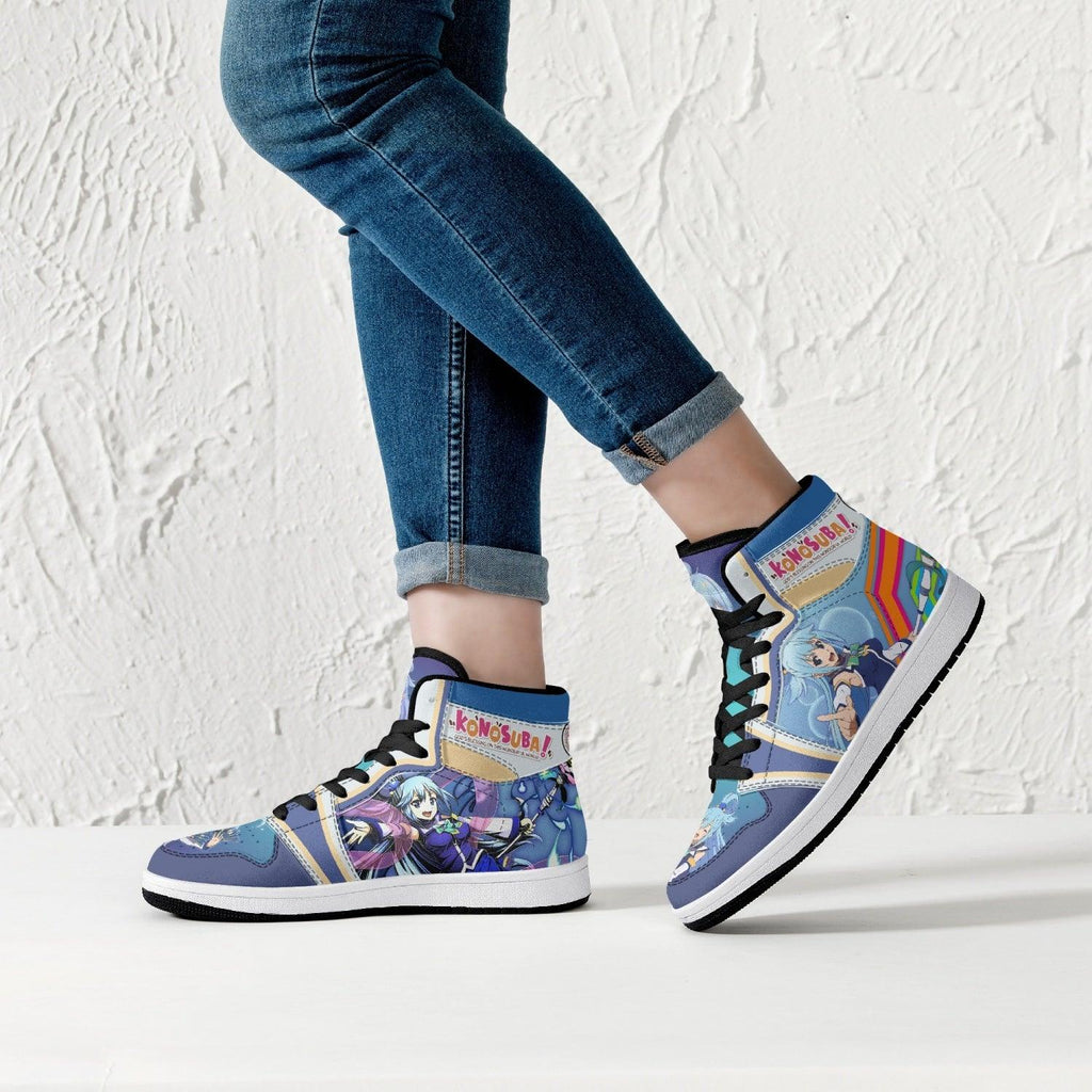 Morukai "Aqua Konosuba Mid 1 Basketball Shoes