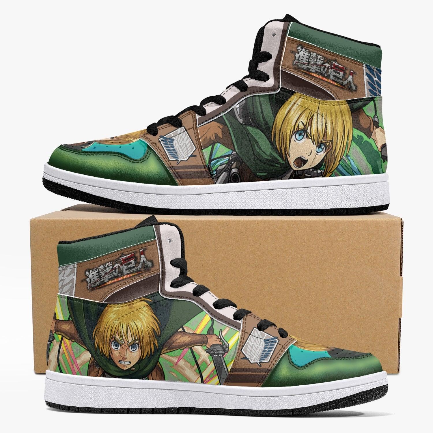 Morukai "Armin Arlert Survey Corps Attack on Titan Mid 1 Basketball Shoes