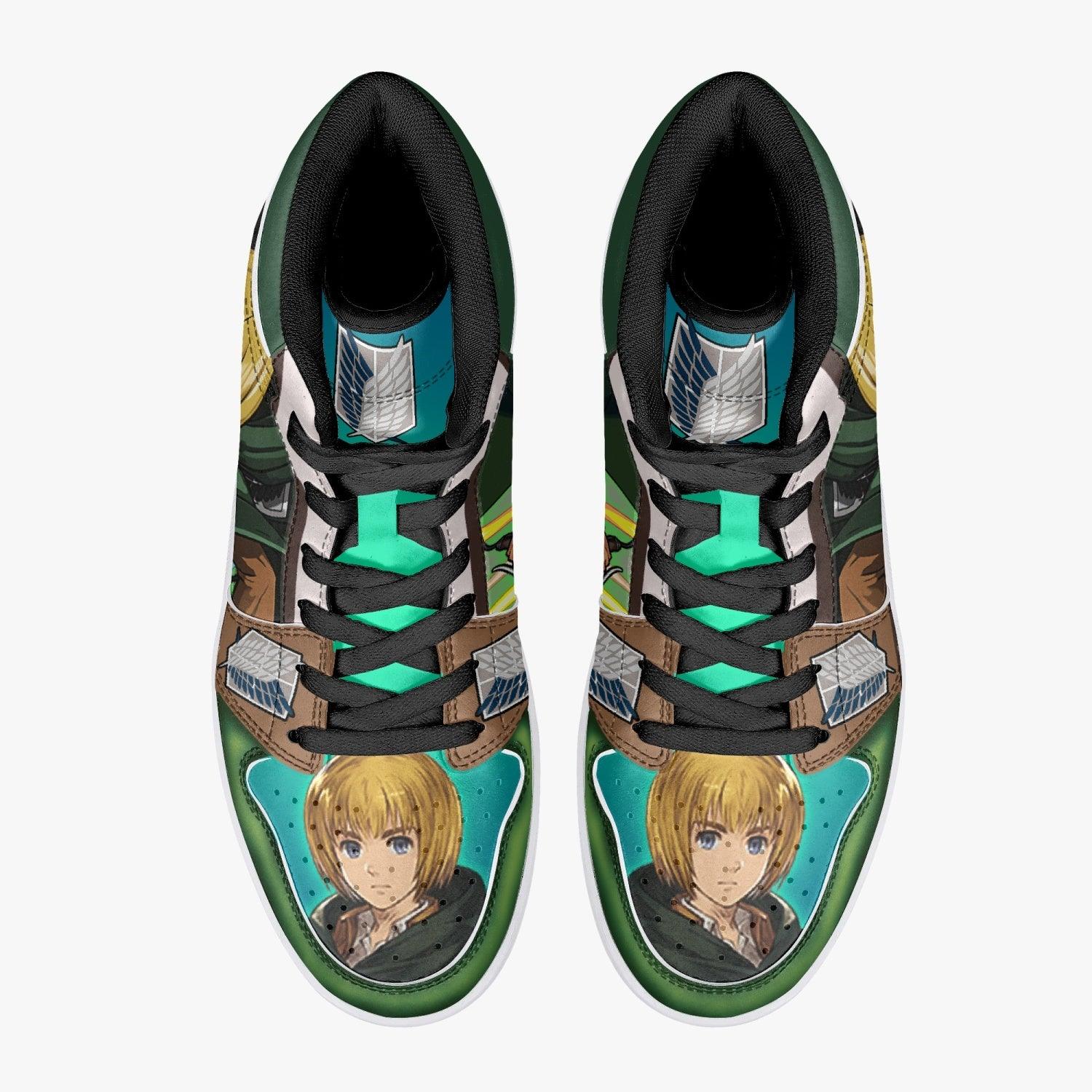 Morukai "Armin Arlert Survey Corps Attack on Titan Mid 1 Basketball Shoes