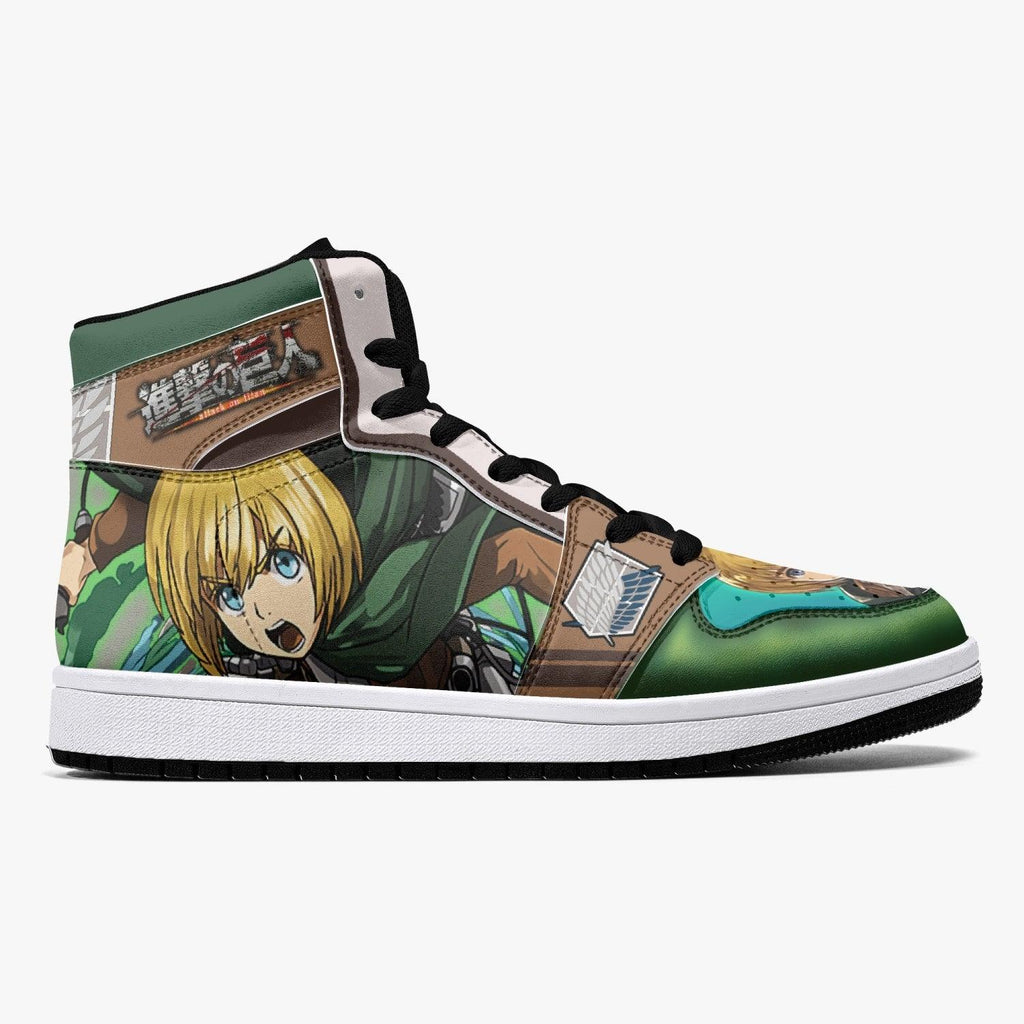 Morukai "Armin Arlert Survey Corps Shingeki no Kyojin V2 Mid 1 Basketball Shoes