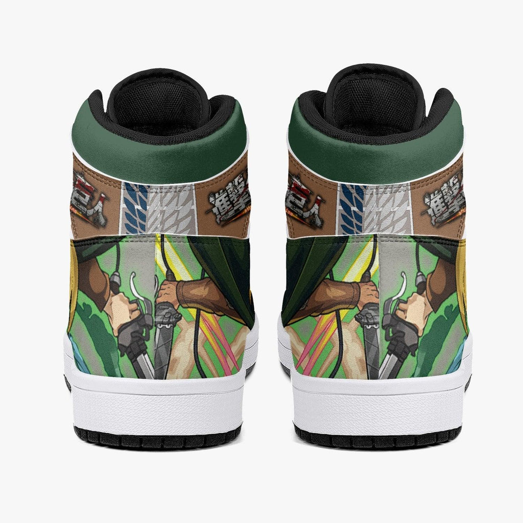 Morukai "Armin Arlert Survey Corps Shingeki no Kyojin V2 Mid 1 Basketball Shoes