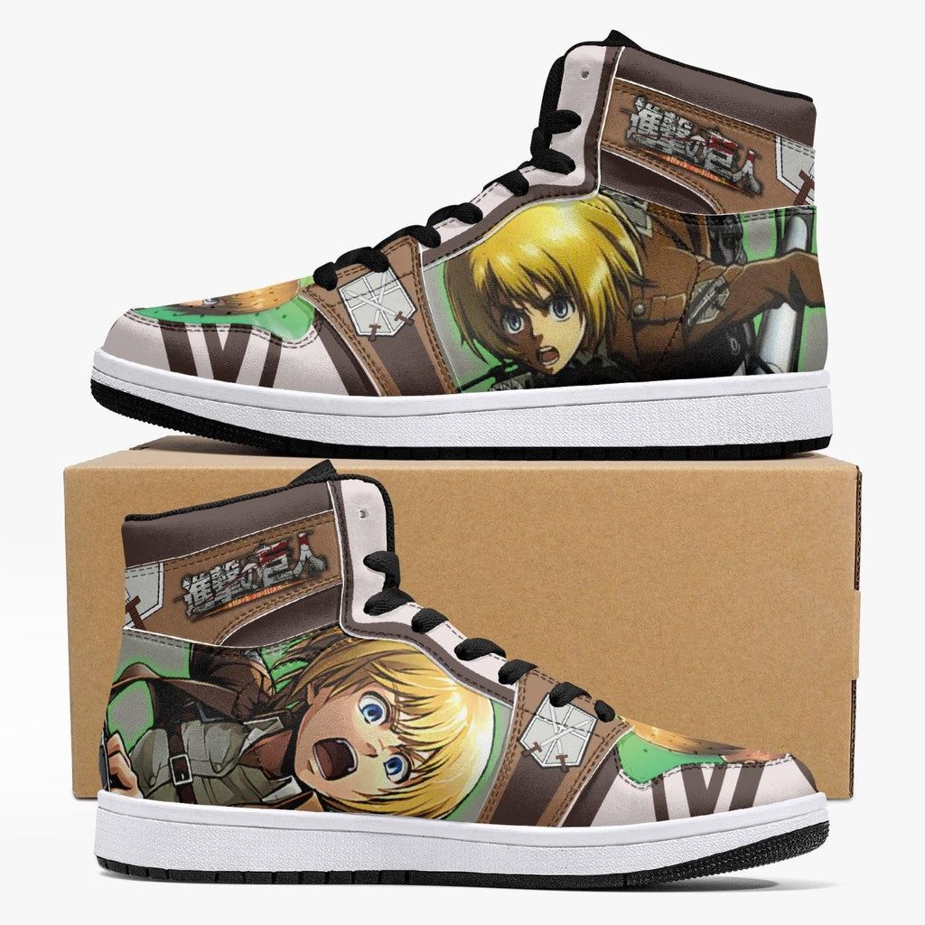Morukai "Armin Arlert Training Corps Attack on Titan Mid 1 Basketball Shoes