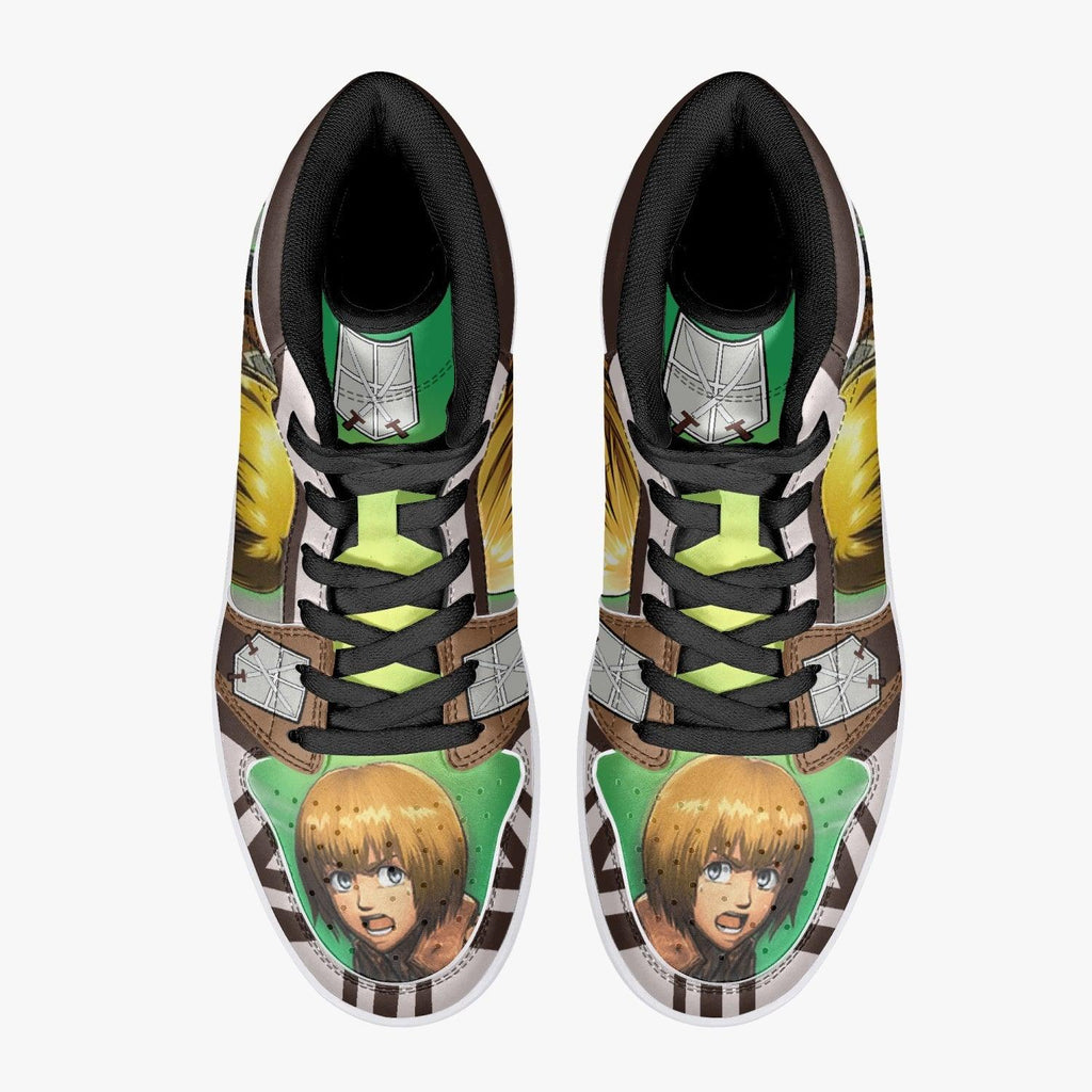 Morukai "Armin Arlert Training Corps Attack on Titan Mid 1 Basketball Shoes