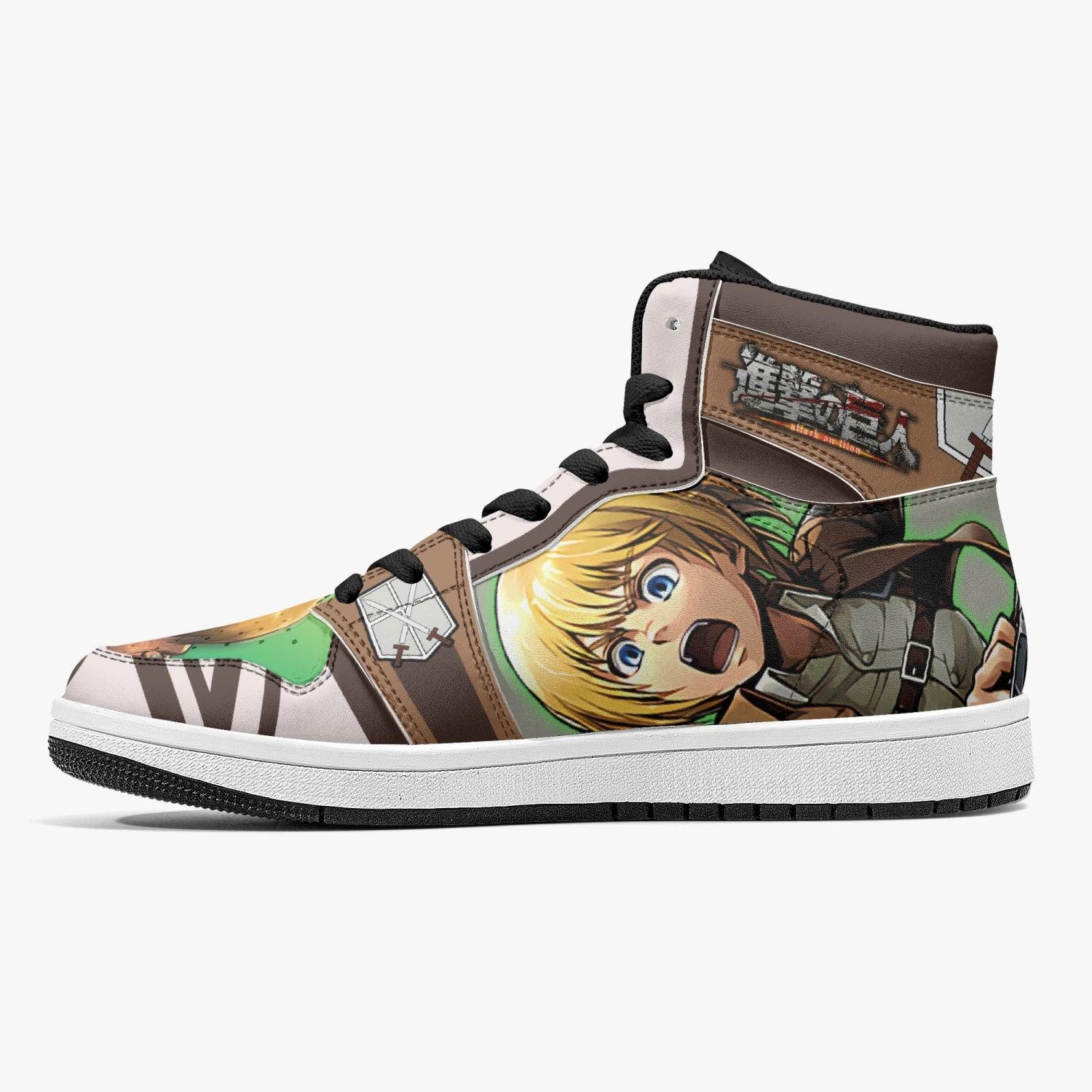 Morukai "Armin Arlert Training Corps Attack on Titan Mid 1 Basketball Shoes