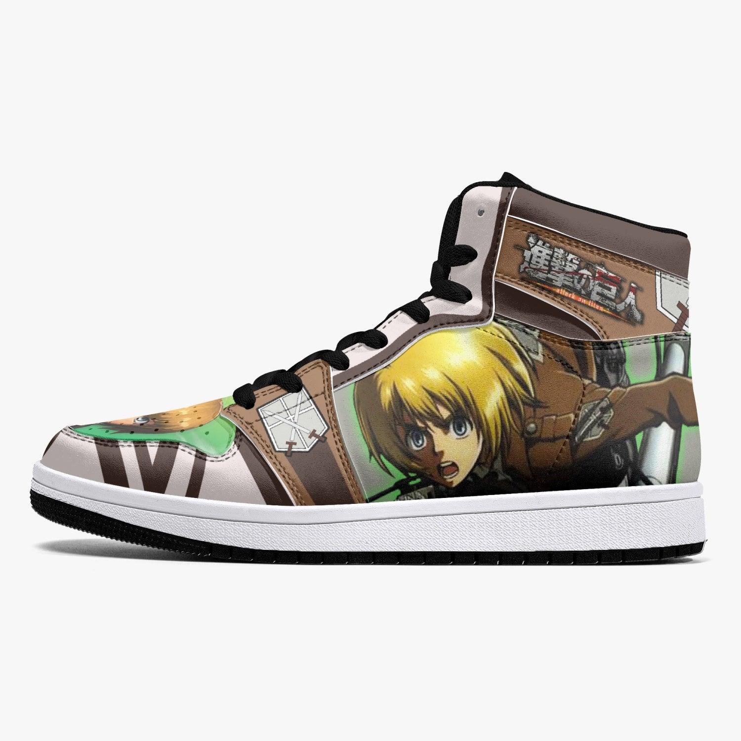 Morukai "Armin Arlert Training Corps Shingeki no Kyojin Mid 1 Basketball Shoes