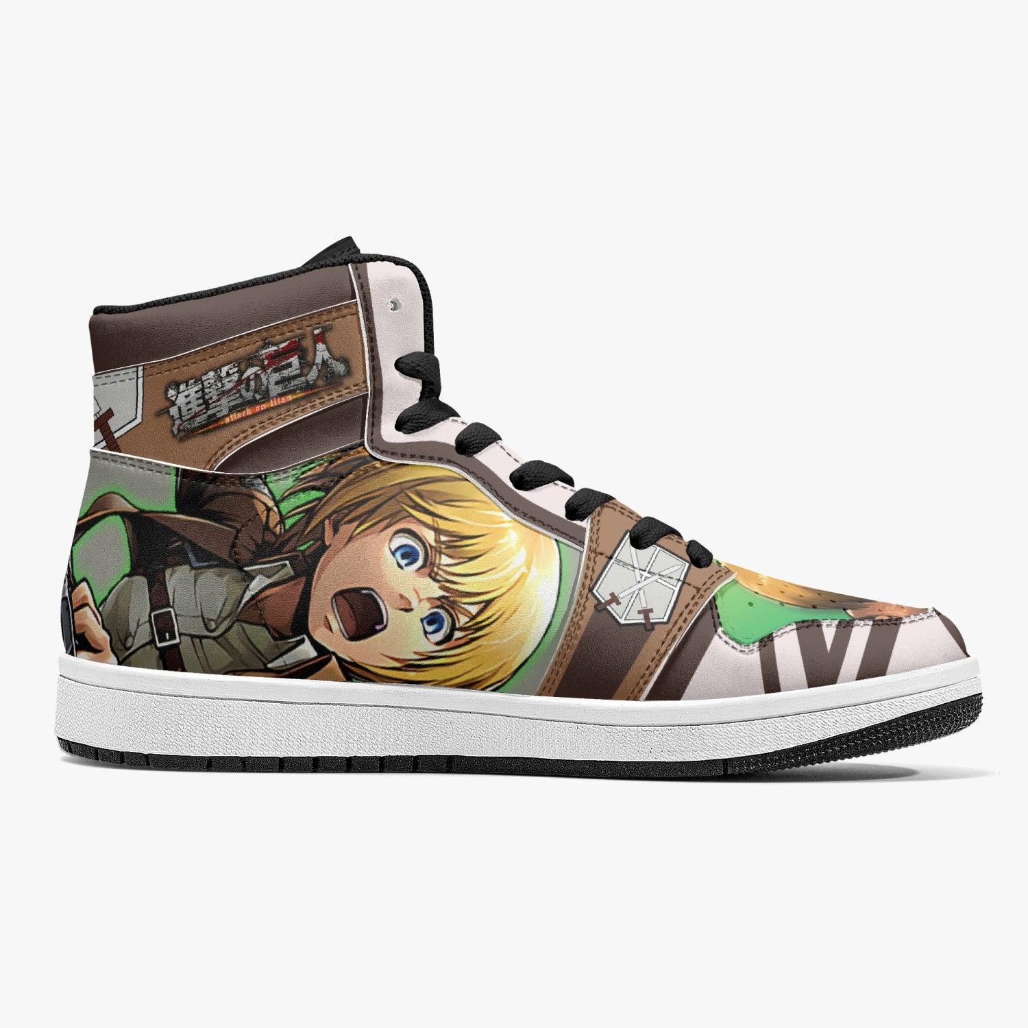 Morukai "Armin Arlert Training Corps Shingeki no Kyojin Mid 1 Basketball Shoes